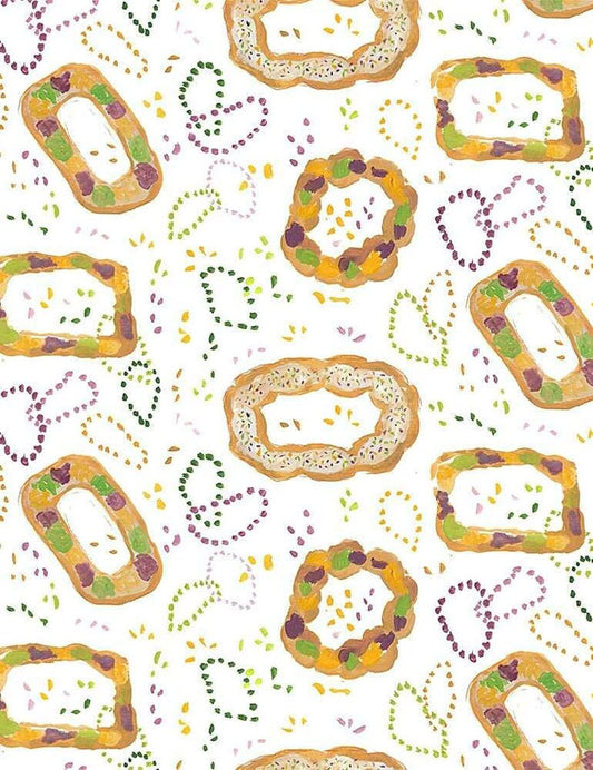 Dear Stella | King Cake | Mardi Gras | White