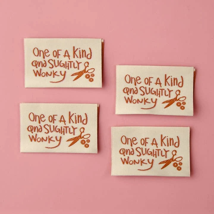 Moda | Kati Cupcake | One of a Kind and Slightly Winky | Sewing Labels | 4 Pack