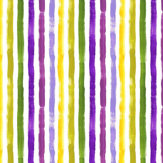 Dear Stella | Mardi Gras | Masquerade | Bold Stripe | White