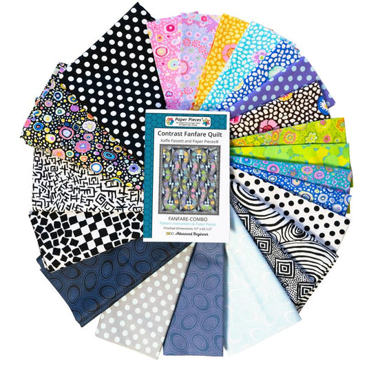 FreeSpirit | Kaffe Fassett Collective | Contrast Fanfare | Pattern, Fabric and Templates