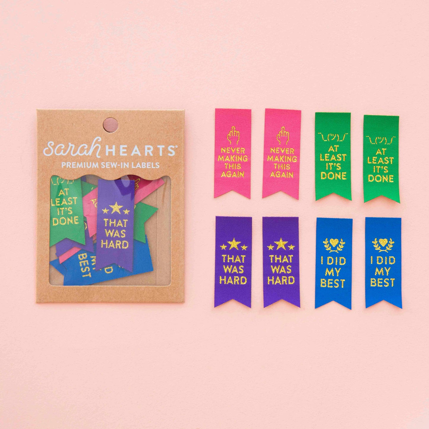 Sarcastic Award Ribbon Multipack Sewing and Quilting Labels