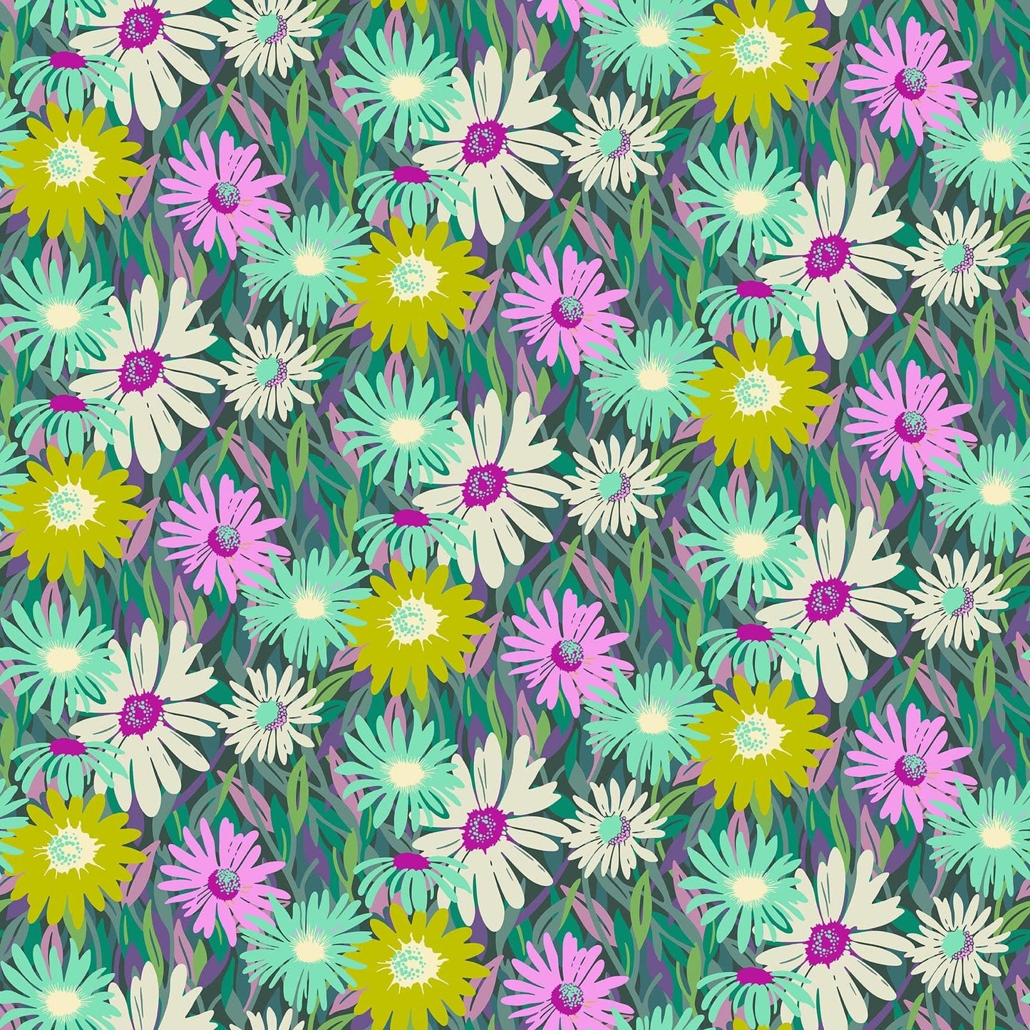 FIGO Fabrics| Daisy Crush | Unchained in Midnight | Heather Bailey