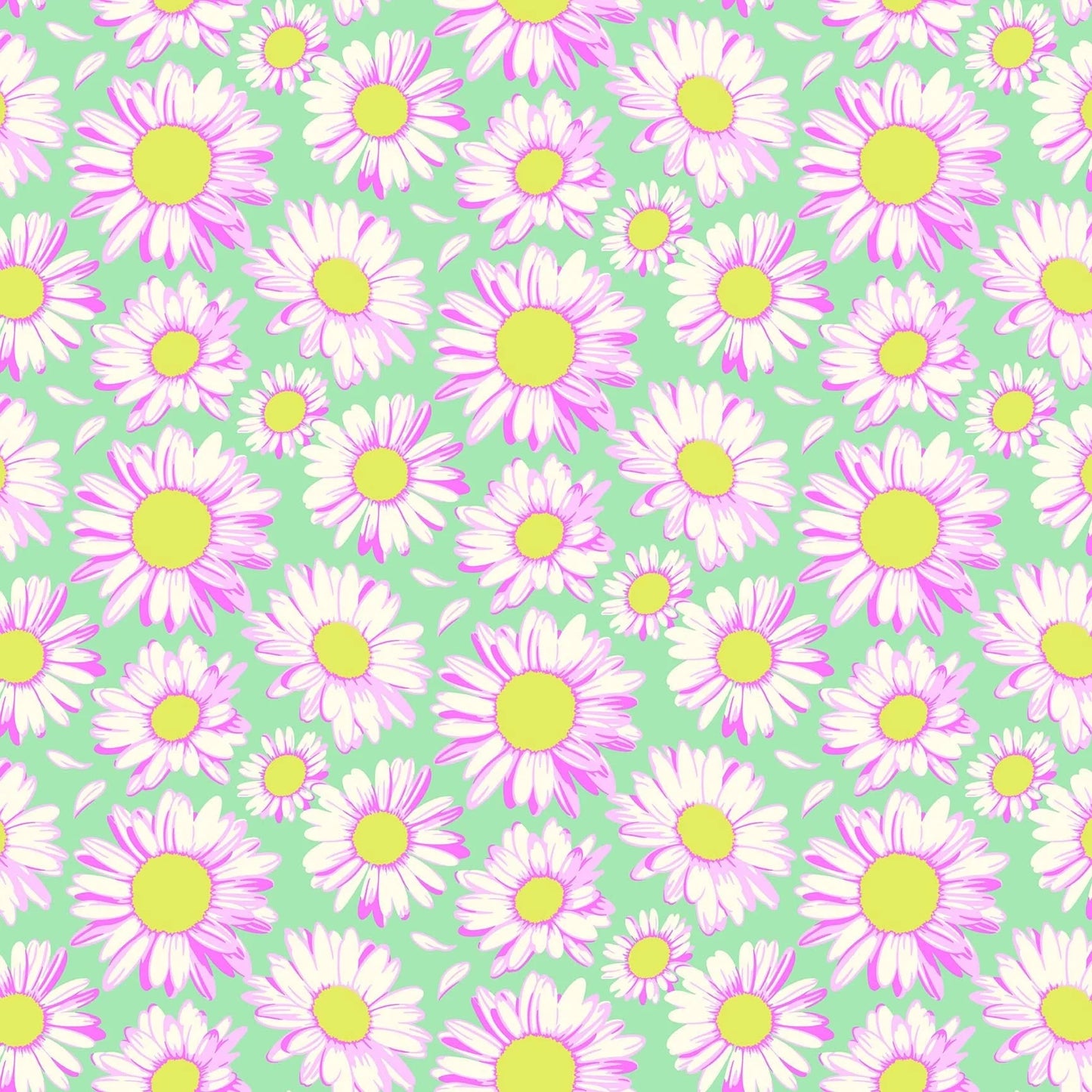 FIGO Fabrics| Daisy Crush | Sunshine Daisies in Sky | Heather Bailey