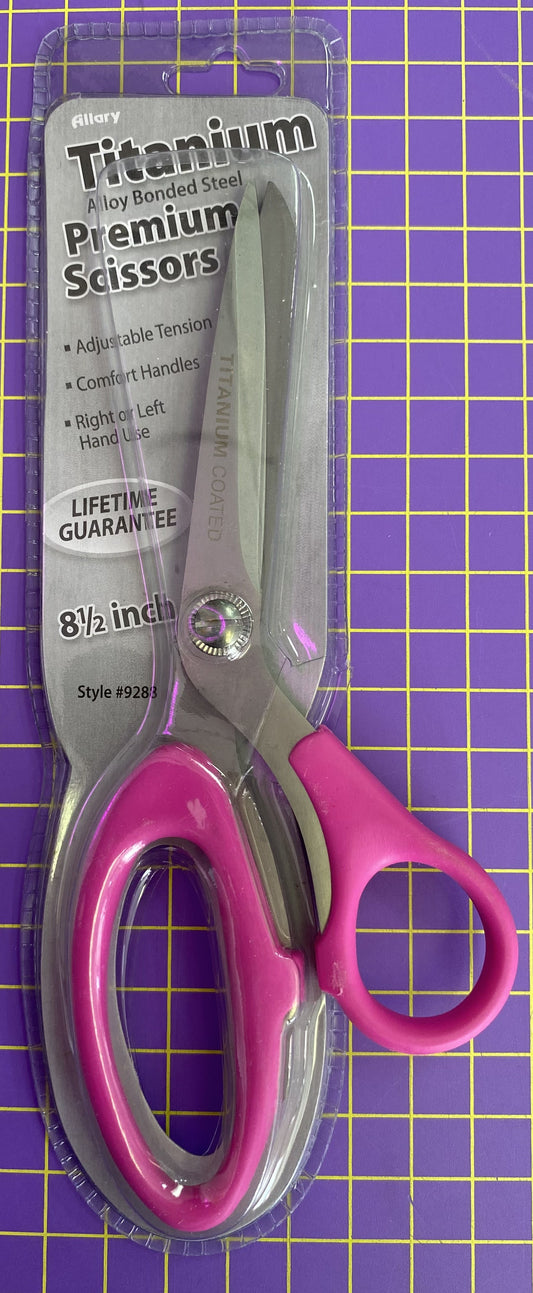 Allary Scisssors | Titanium Alloy Bonded Steel | Premium Scissors | 8 1/2 Inch