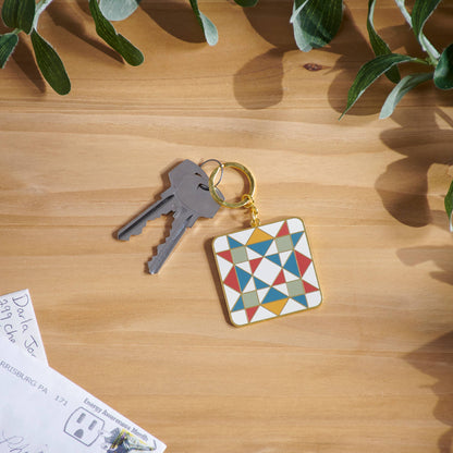 Star Quilt Keychain