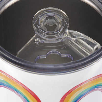 Rainbow Pattern Coffee Tumbler