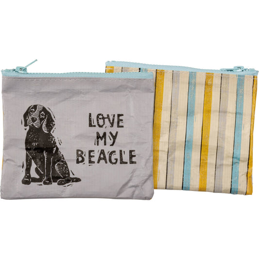 Love My Beagle Zipper Wallet