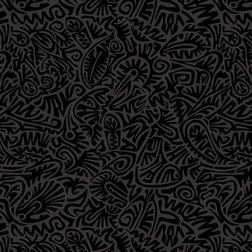 Benartex | Vibrancy | Woodcut Charcoal