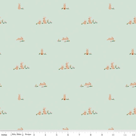 Riley Blake | Sweet Cotton Tales | Flopsy Fields | Mint