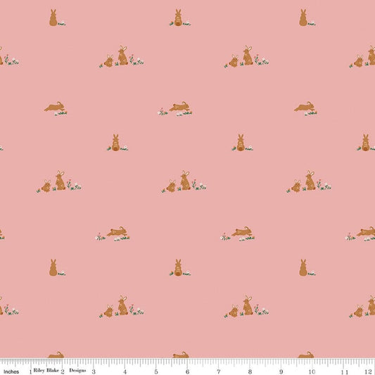 Riley Blake | Sweet Cotton Tales | Flopsy Fields | Pink