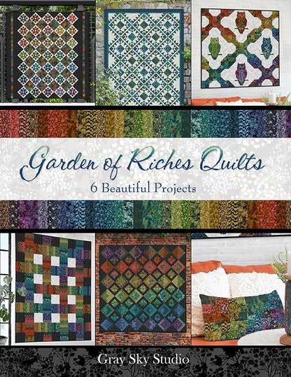 In The Beginning Fabrics | Gray Sky Studio | Garden of Riches Quilts | Contains 6 Sewing Patterns