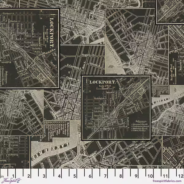 FreeSpirit | Tim Holtz | Palette Charcoal | Charcoal Map | Charcoal