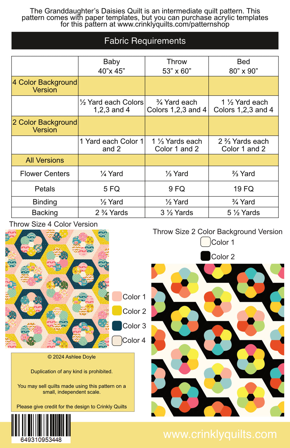 Pattern | Granddaughter's Daisy Quilt by Ashlee Doyle