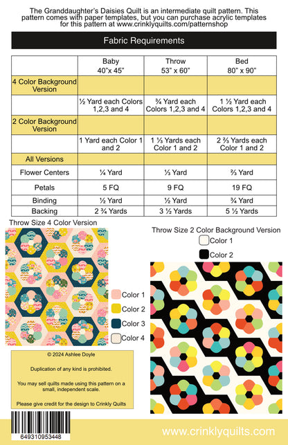 Pattern | Granddaughter's Daisy Quilt by Ashlee Doyle