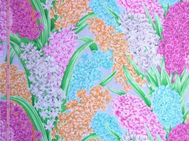 Free Spirit | Philip Jacobs | Kaffe Fassett Collective | Hyacinthus | Grey