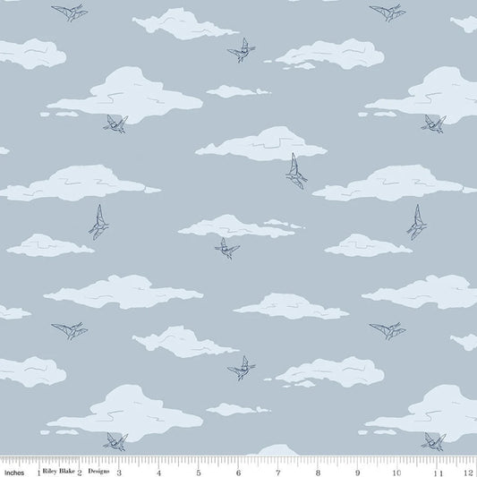 Cretaceous Pterodactyl Clouds Dusk