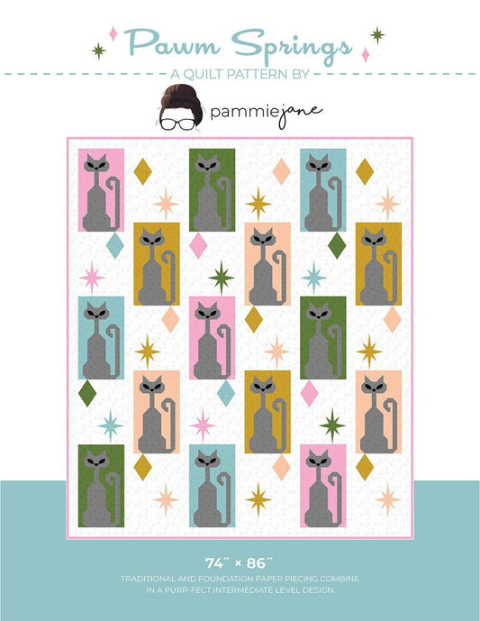 Pawn Springs | Pammie Jane | Quilt Pattern | 74" x 86"