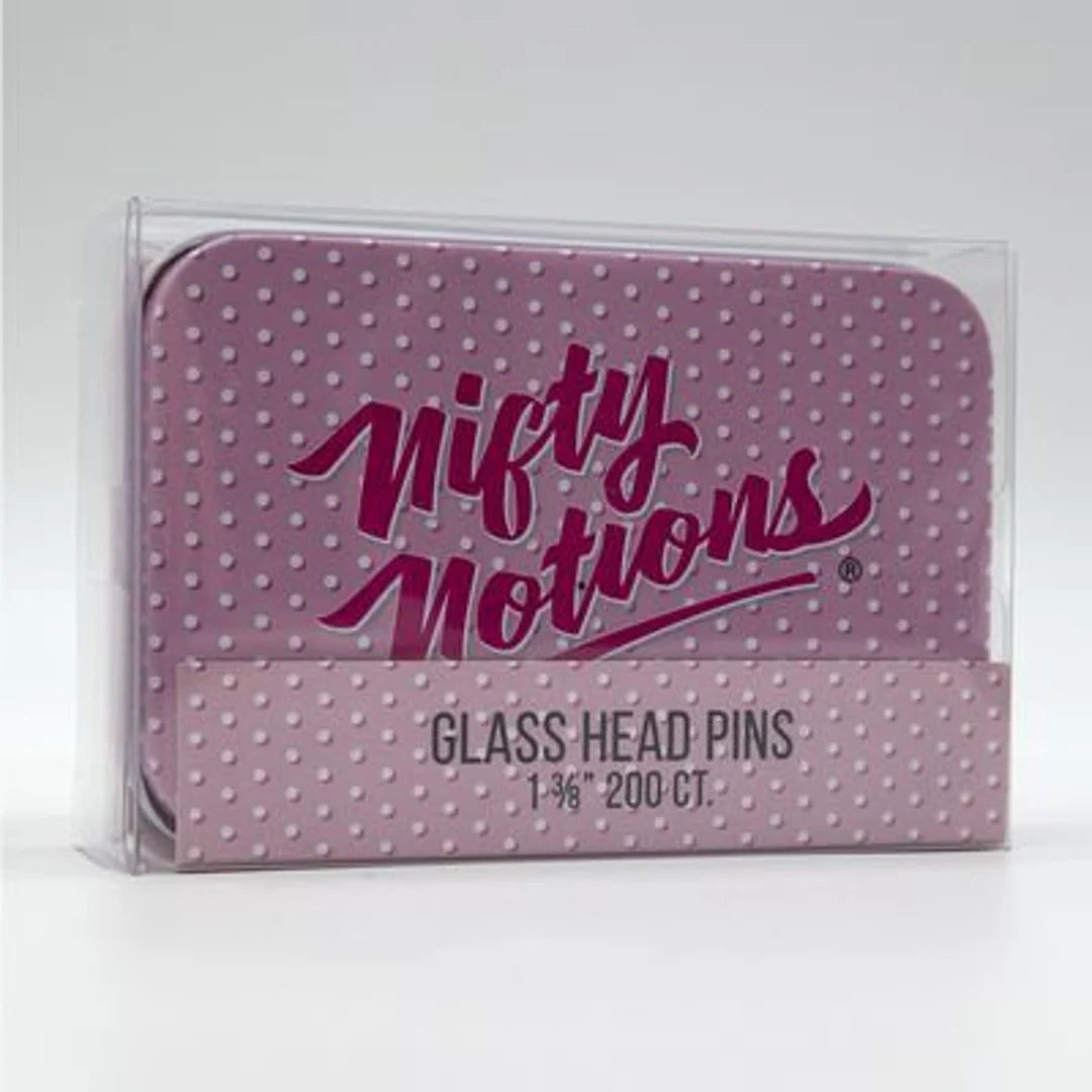 Nifty Notions | Glass Head Pins | 1 3/8" | 200 Ct.