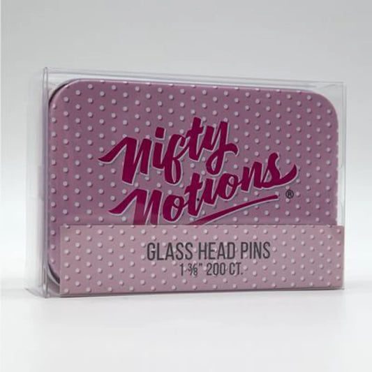 Nifty Notions | Glass Head Pins | 1 3/8" | 200 Ct.