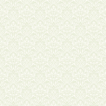 Benartex | Festive Damask Green | A Festival of Roses