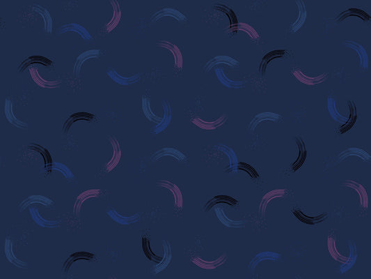 Ruby Star Twirl by Sarah Watts Navy