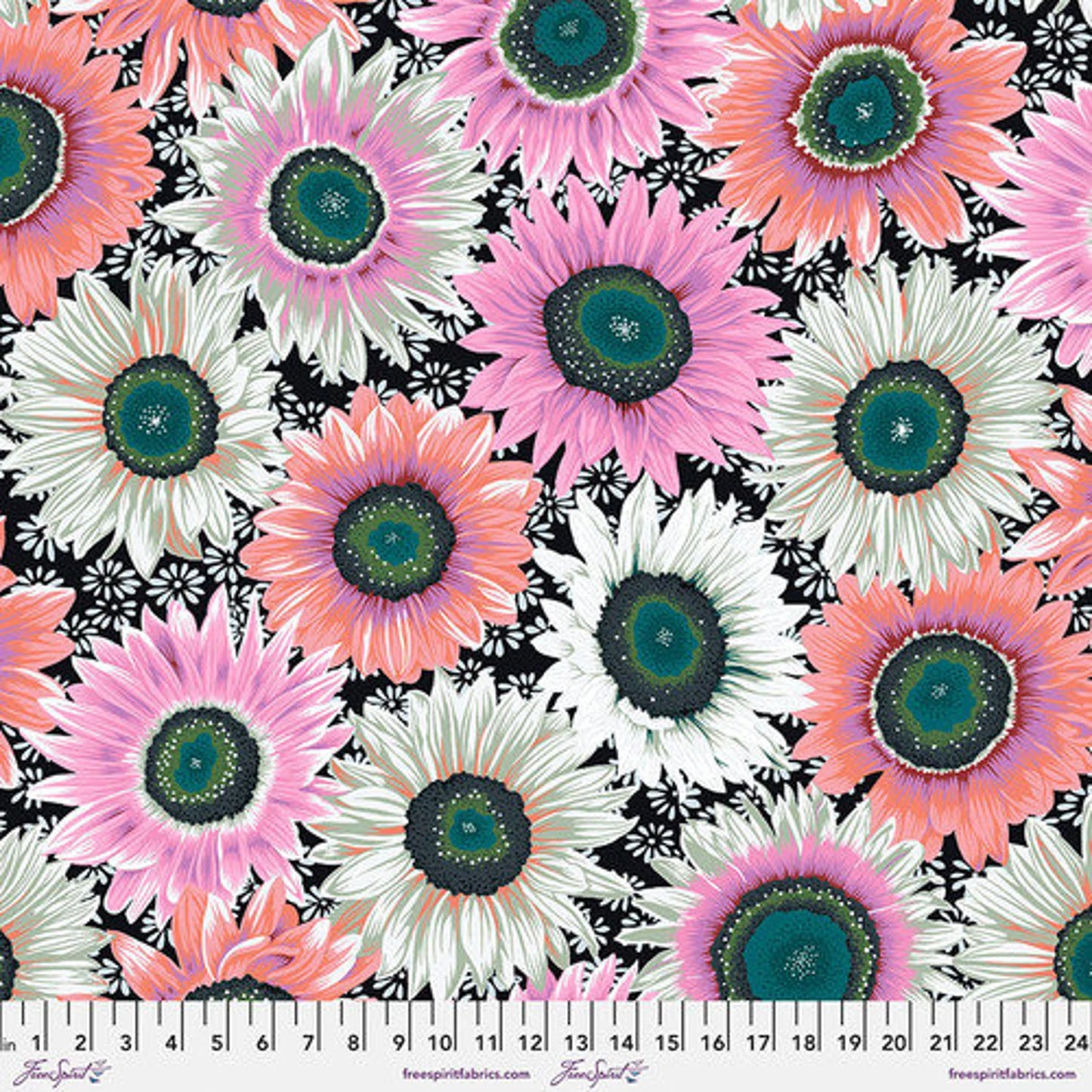 Freespirit | Kaffe Fassett | 107/108" Wide Back Van Gogh | Black | QBPJ006.Black 4109