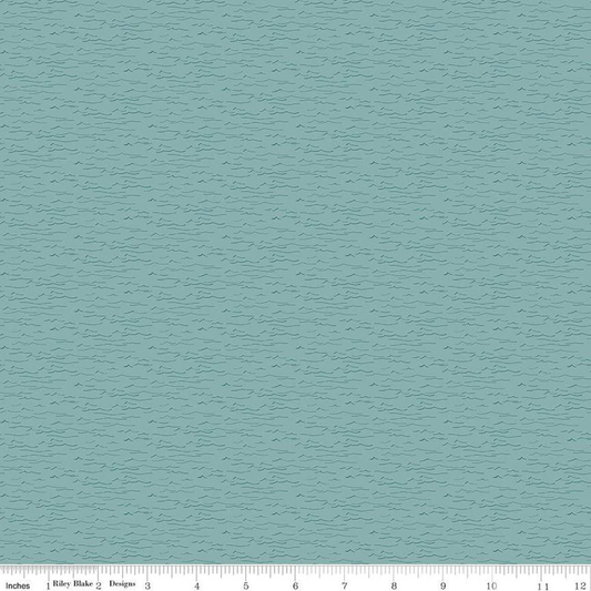 Riley Blake | Wake the Lake | Tara Reed | Water | Teal