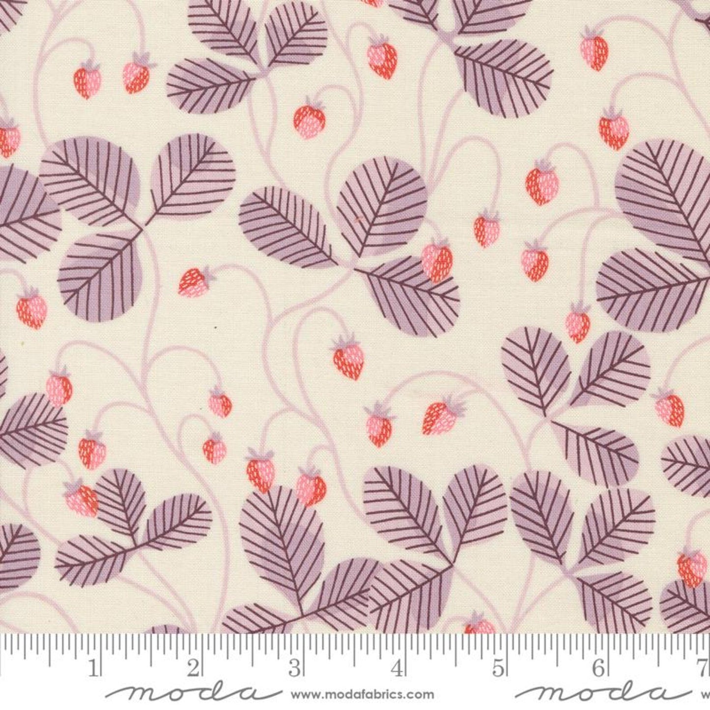 Moda | Love Letter | Lizzy House | Virginia Strawberries | Eggshell