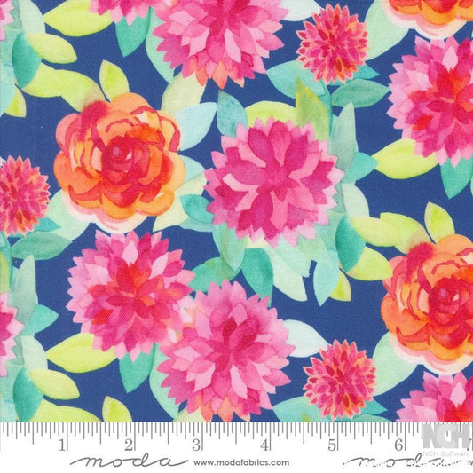 Moda | Flower Patches Amarilys Henderson | Sapphire
