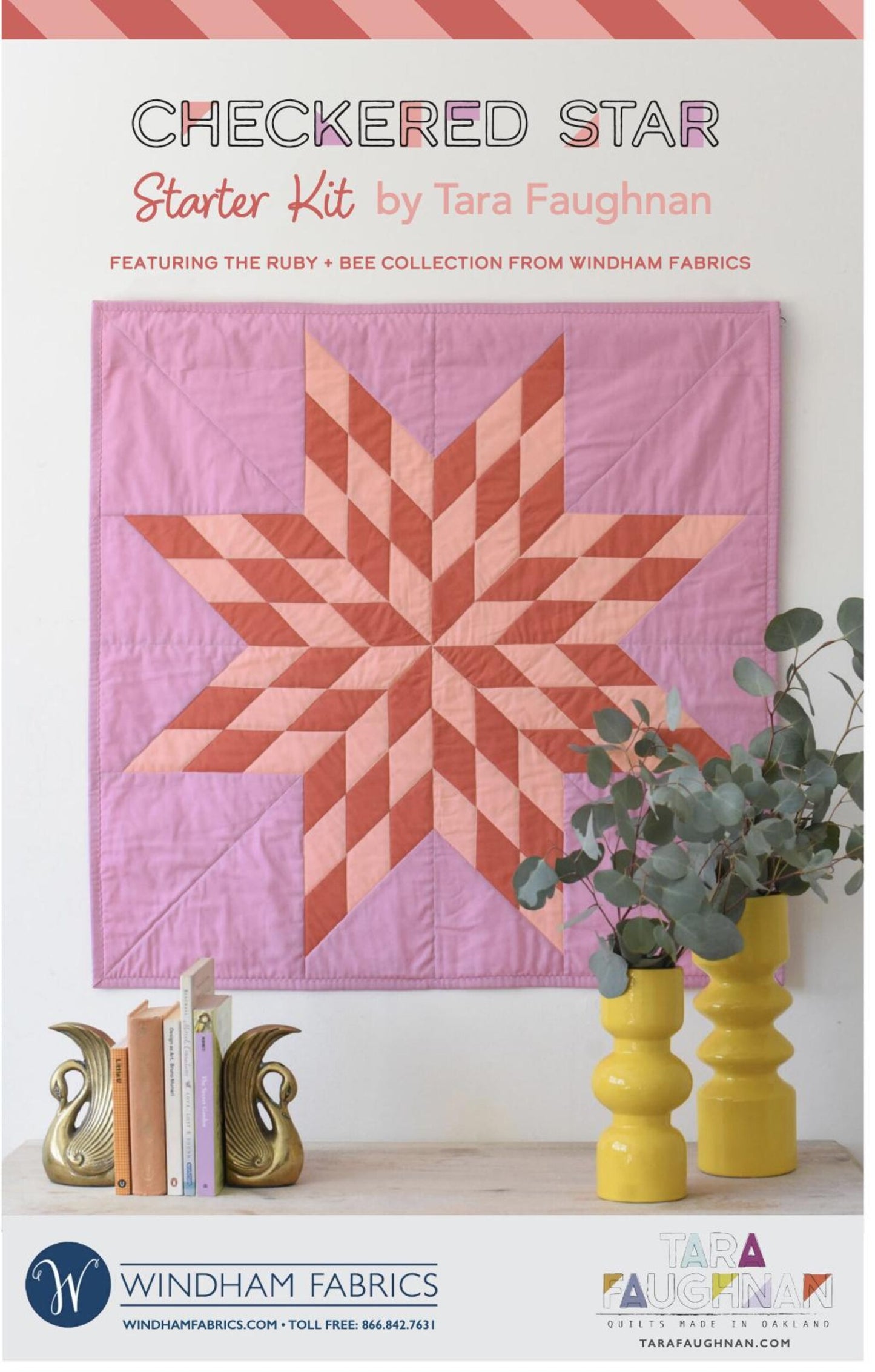 Quilt Kit | Checkered Star Starter Kit | Designed by Tara Faughnan