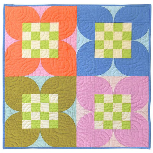 Quilt Kit | Checkered Flower Starter Kit | Designed by Tara Faughnan