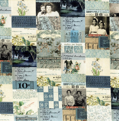 FreeSpirit | Tim Holtz | Palette Blue | Blue Collage | Blue