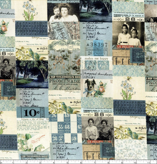 FreeSpirit | Tim Holtz | Palette Blue | Blue Collage | Blue