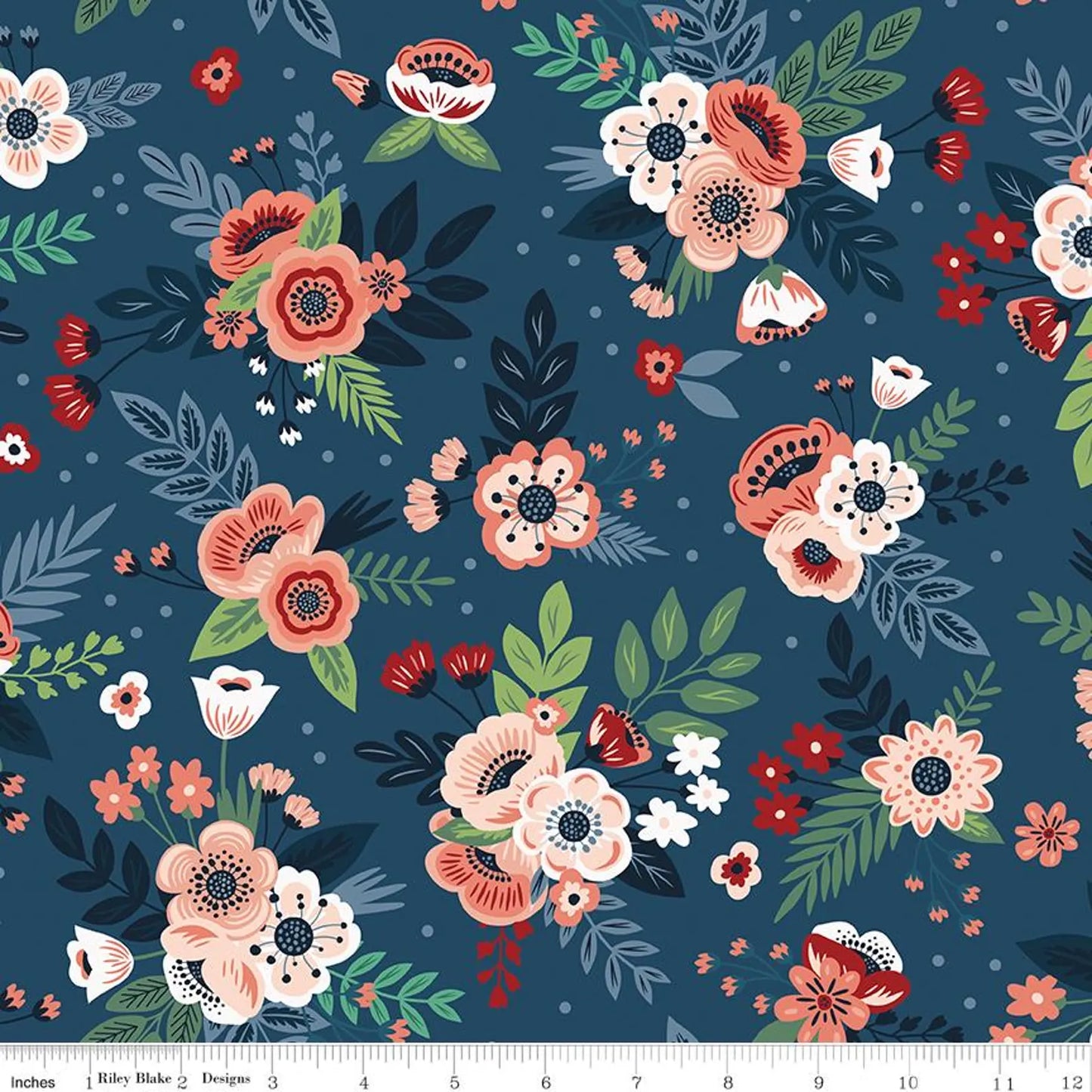 Riley Blake | A Spoonful of Sugar | Floral | Night | C17081