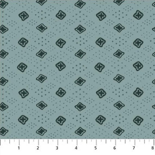 FIGO Fabrics | Martha | Teal | Medallion