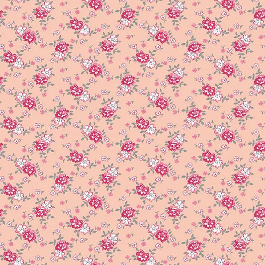 Riley Blake | Precious Petites | Floral | Coral