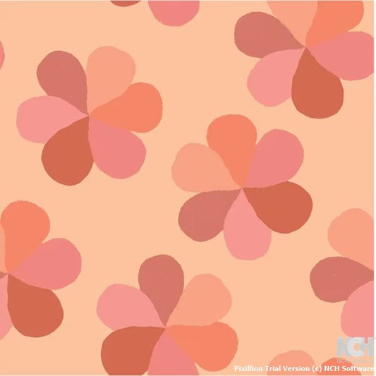 Paintbrush Studio Flower Market Mod Floral Salmon