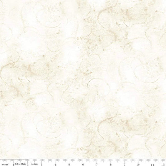 Riley Blake | Watercolor Swirl | Aged White | J Wecker Frisch