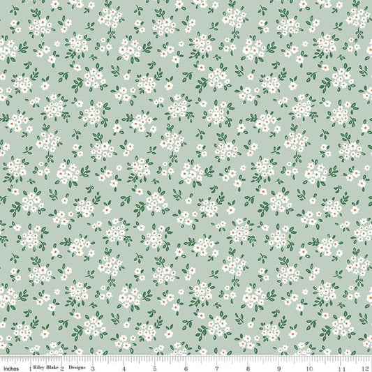 Riley Blake | Sweet Cotton Tales | Blooming Bliss | Sage