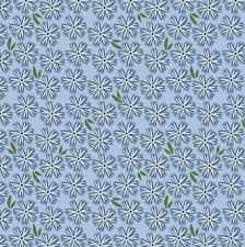 Poppie Cotton | | Hide & Seek | Painted Daises | Blue