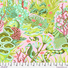 Free Spirit | Tula Pink | Floral Reef | Reef What You Sew | Coralline