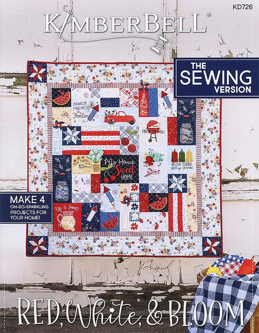 KimberBell | Red, White & Bloom | The Sewing Version Booklet