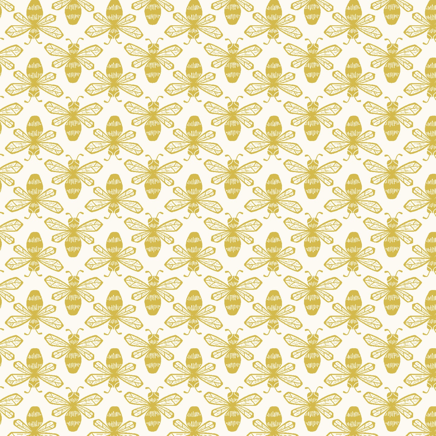 Cotton + Steel | Loes van Oosten | Sweet Floral Scent | Bee | LV802-YE3