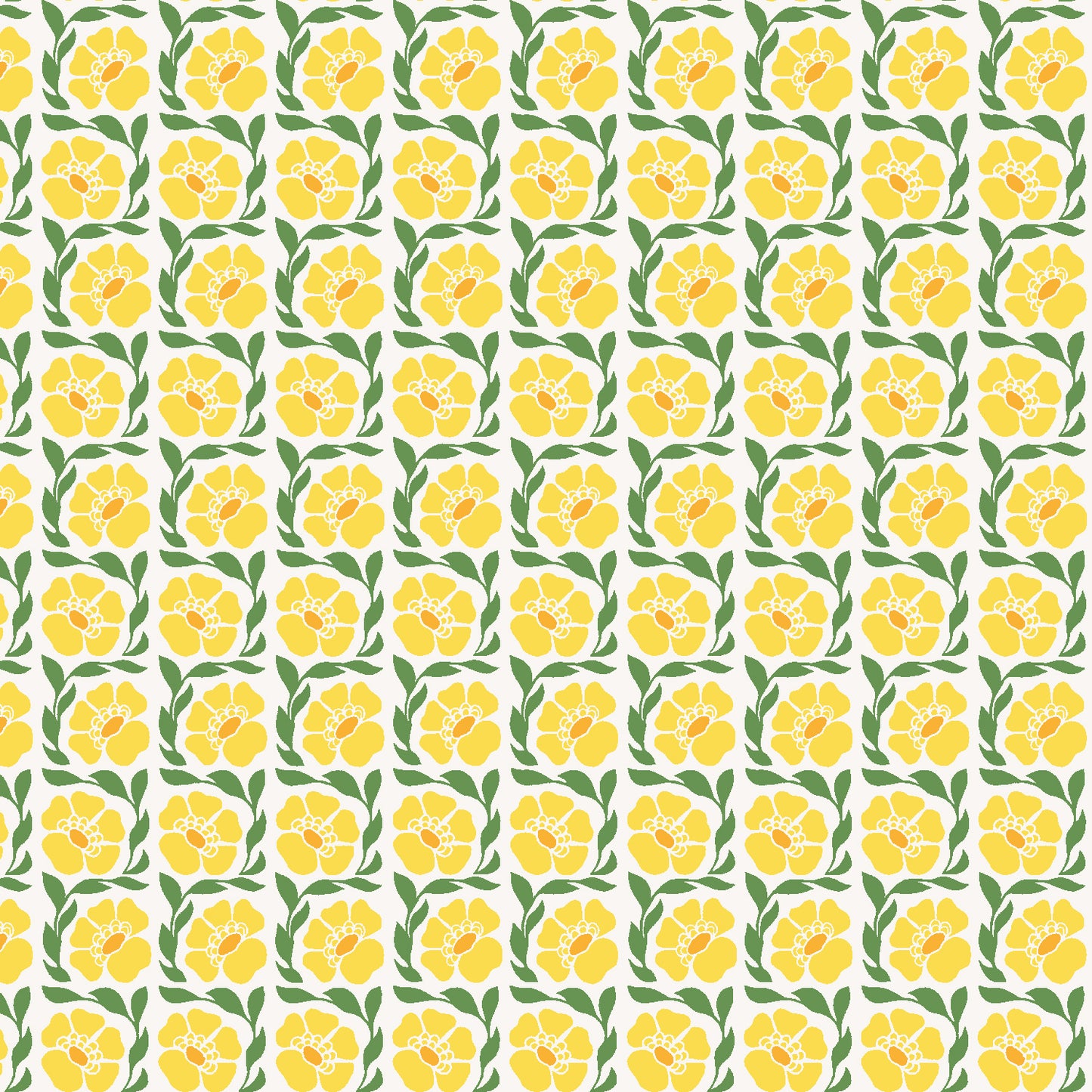 Cotton + Steel | Loes van Oosten | Sweet Floral Scent | Fragrant | LV803-YE3