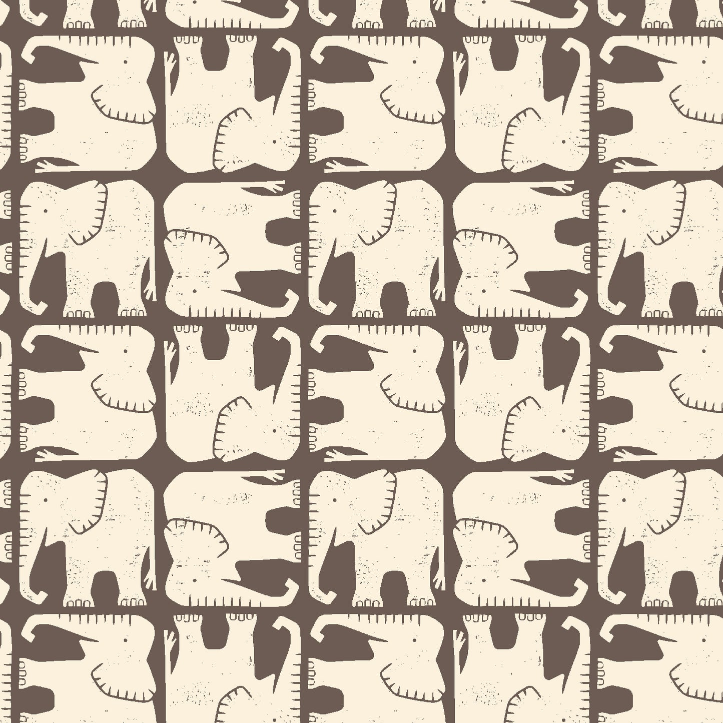Cotton + Steel | Loes Van Oosten | Rising Sun | Jolly Elephant | LV900-WI1