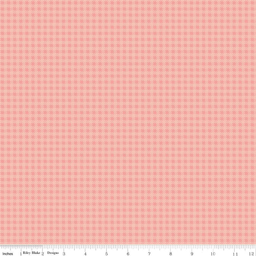 Riley Blake | Precious Petites | Gingham | Coral