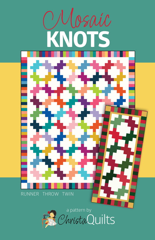 Riley Blake Designs | Christa Quilts | Mosaic Knots Quilt Pattern | P290-MOSAICKNOTS