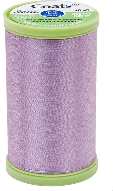 Coats & Clark | Machine Embroidery Thread | 40wt 100% Trilabal Polyester | 600yds