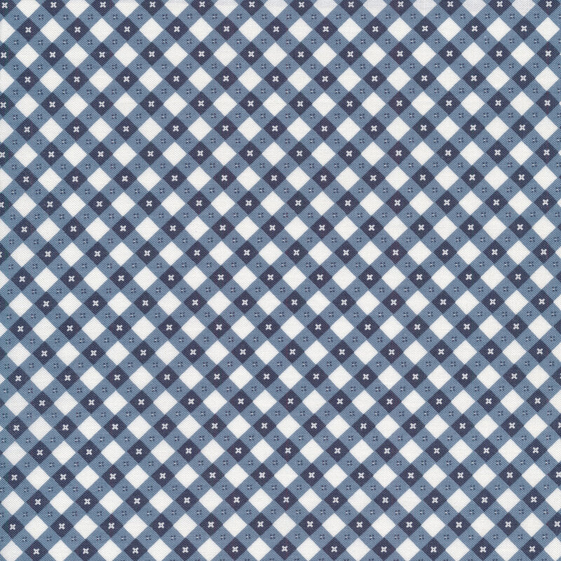 Poppie Cotton | Gingham Picnic | Liberty Blue