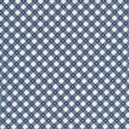 Poppie Cotton | Gingham Picnic | Liberty Blue